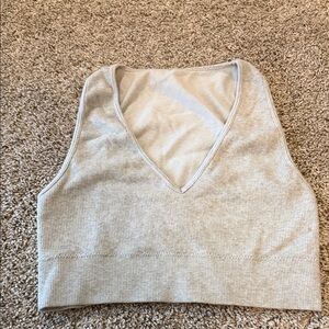 Women's V-Neck Ribbed Tank Top